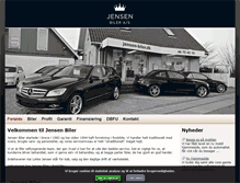 Tablet Screenshot of jensen-biler.dk